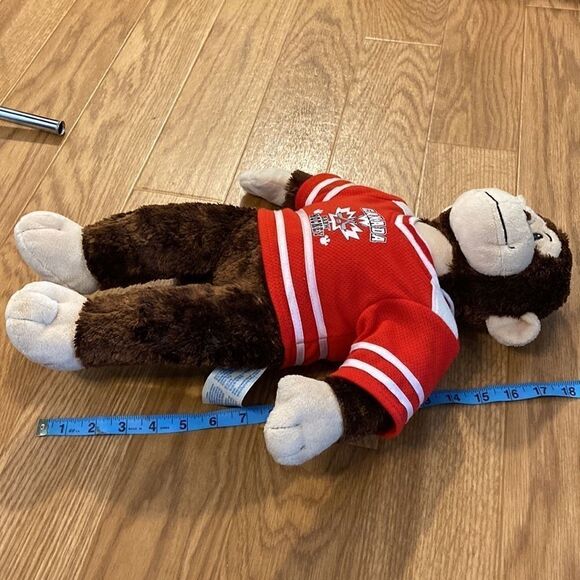 Build A Bear Canada Babw Hockey Monkey Stuffed Bear 18” - Picture 7 of 9